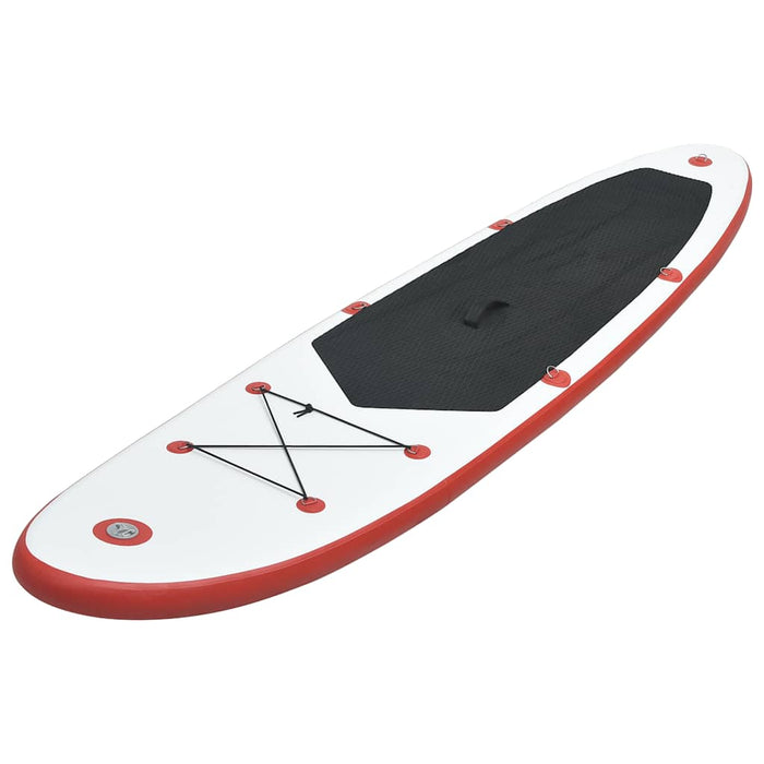 Set placă stand up paddle SUP surf gonflabilă, roșu și alb - WALTI WALTI
