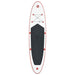 Set placă stand up paddle SUP surf gonflabilă, roșu și alb - WALTI WALTI