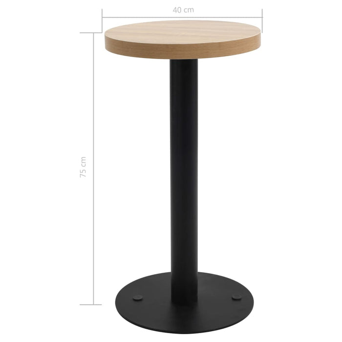 Masă de bistro, maro deschis, 40 cm, MDF - WALTI WALTI