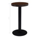 Masă de bistro, maro închis, 40 cm, MDF - WALTI WALTI