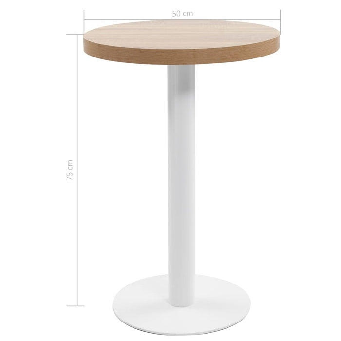 Masă de bistro, maro deschis, 50 cm, MDF - WALTI WALTI