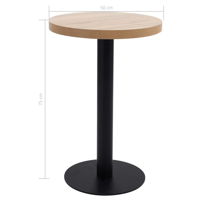 Masă de bistro, maro deschis, 50 cm, MDF - WALTI WALTI