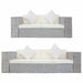 Set de canapea cu perne, 2 piese, gri, ratan natural - WALTI WALTI
