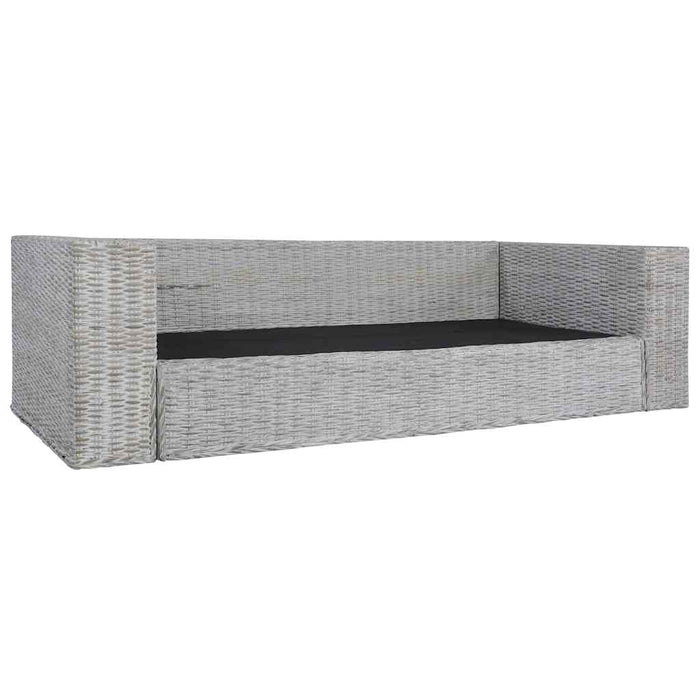 Set de canapea cu perne, 2 piese, gri, ratan natural - WALTI WALTI
