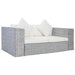 Set de canapea cu perne, 2 piese, gri, ratan natural - WALTI WALTI