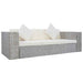 Set de canapea cu perne, 2 piese, gri, ratan natural - WALTI WALTI
