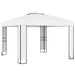Pavilion cu acoperiș dublu, alb, 3 x 3 m - WALTI WALTI