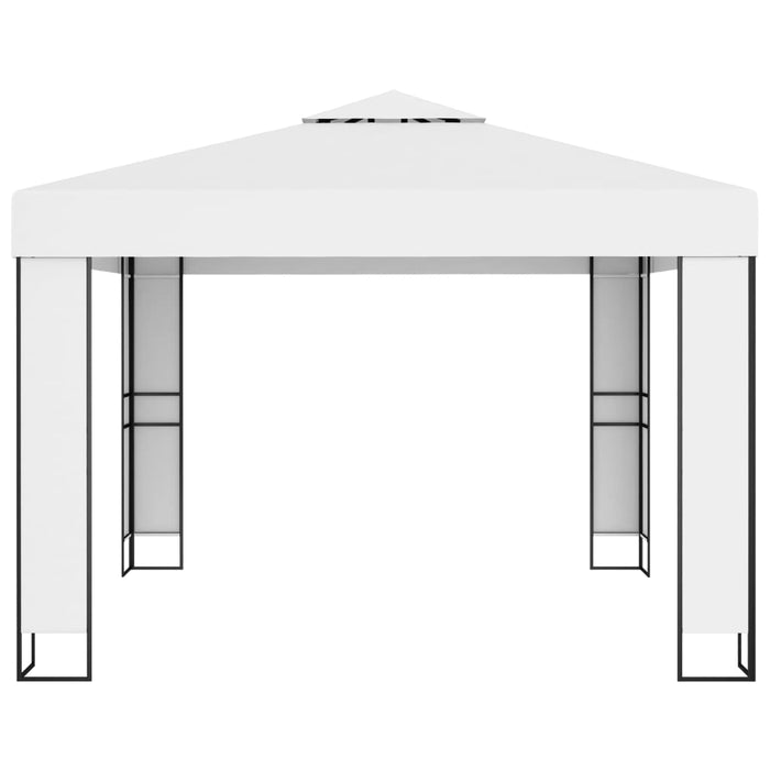 Pavilion cu acoperiș dublu, alb, 3 x 3 m - WALTI WALTI