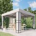 Pavilion cu acoperiș dublu, alb, 3 x 3 m - WALTI WALTI