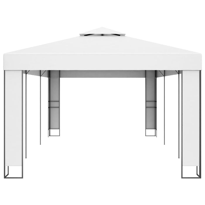 Pavilion cu acoperiș dublu, alb, 3 x 6 m - WALTI WALTI