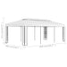 Pavilion cu acoperiș dublu, alb, 3 x 6 m - WALTI WALTI