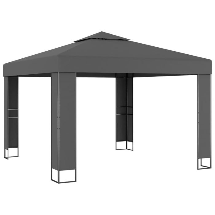 Pavilion cu acoperiș dublu, antracit, 3 x 3 m - WALTI WALTI