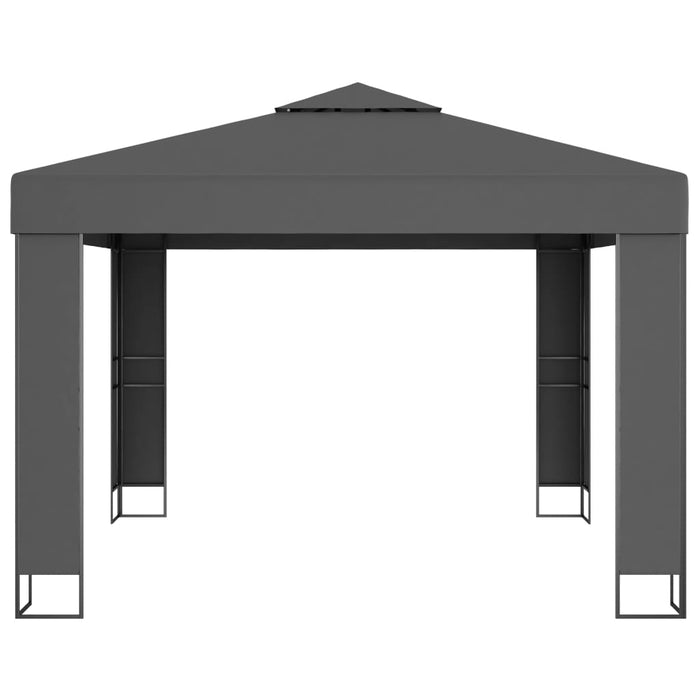 Pavilion cu acoperiș dublu, antracit, 3 x 3 m - WALTI WALTI