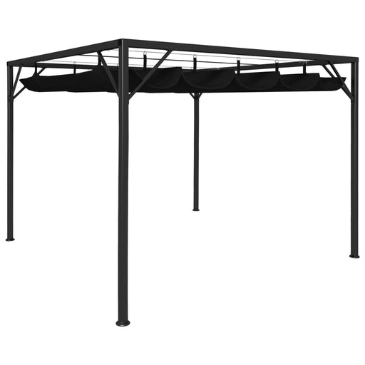 Pavilion de grădină cu acoperiș retractabil, antracit, 3 x 3 m - WALTI WALTI