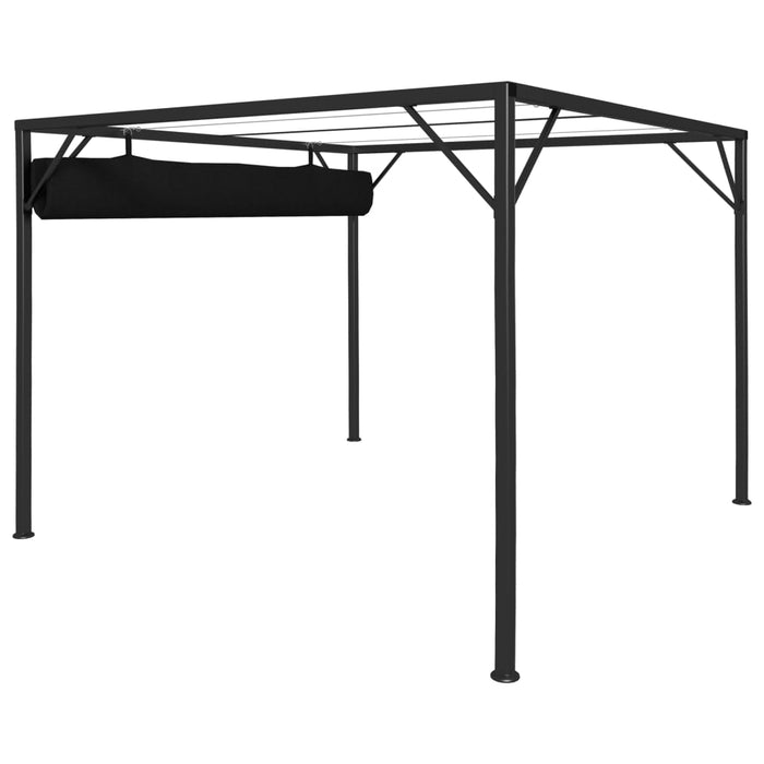Pavilion de grădină cu acoperiș retractabil, antracit, 3 x 3 m - WALTI WALTI