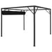 Pavilion de grădină cu acoperiș retractabil, antracit, 3 x 3 m - WALTI WALTI