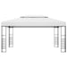 Pavilion de grădină, alb, 4x3x2,7 cm, oțel vopsit electrostatic - WALTI WALTI