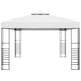 Pavilion de grădină, alb, 4x3x2,7 cm, oțel vopsit electrostatic - WALTI WALTI