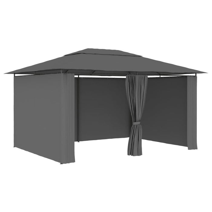 Cort de grădină cu perdele, antracit, 4 x 3 m - WALTI WALTI