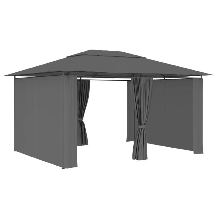 Cort de grădină cu perdele, antracit, 4 x 3 m - WALTI WALTI