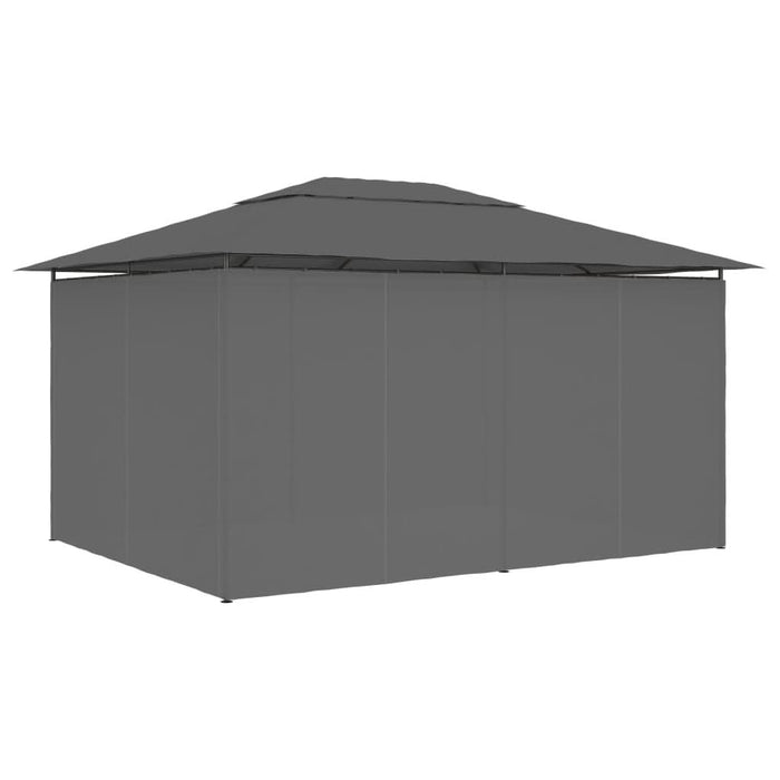Cort de grădină cu perdele, antracit, 4 x 3 m - WALTI WALTI