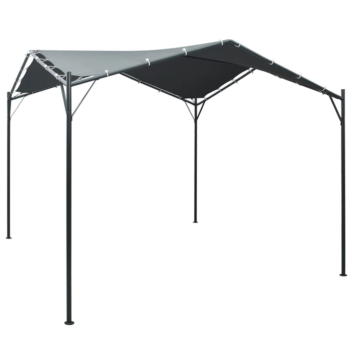 Pavilion cort foișor copertină, antracit, 3 x 3 m, oțel WALTI