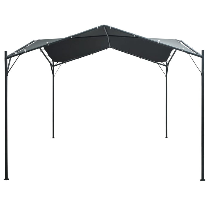 Pavilion cort foișor copertină, antracit, 3 x 3 m, oțel WALTI