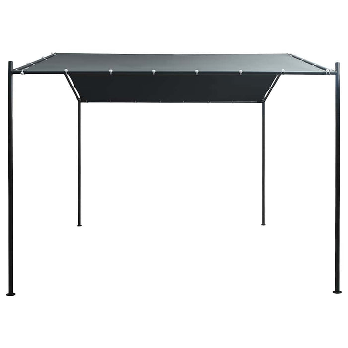 Pavilion cort foișor copertină, antracit, 3 x 3 m, oțel WALTI