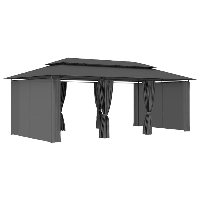 Pavilion cu perdele, antracit, 600 x 298 x 270 cm - WALTI WALTI