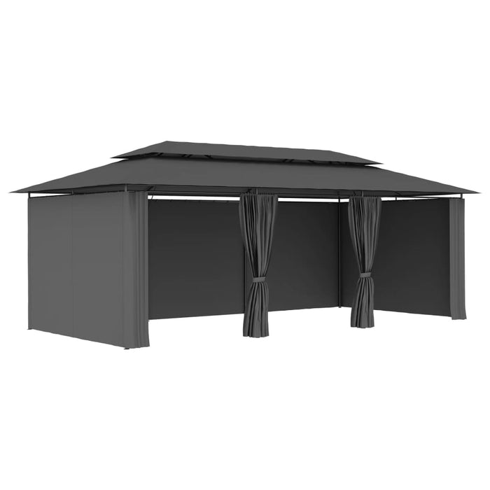 Pavilion cu perdele, antracit, 600 x 298 x 270 cm - WALTI WALTI