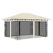 Pavilion cu plasă anti-țânțari, crem, 4x3x2,73 m, 180 g/m² - WALTI WALTI