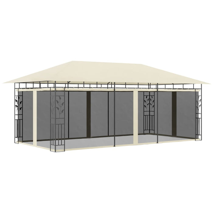 Pavilion cu plasă anti-țânțari, crem, 6 x 3 x 2,73 m - WALTI WALTI