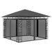 Pavilion cu plasă anti-țânțari, antracit, 3x3x2,73 m, 180 g/m² - WALTI WALTI