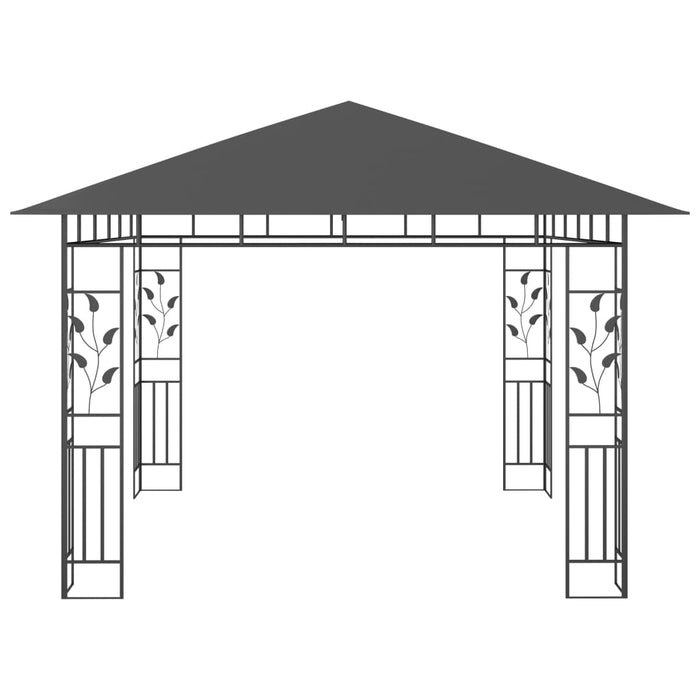 Pavilion cu plasă anti-țânțari, antracit, 3x3x2,73 m, 180 g/m² - WALTI WALTI