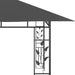 Pavilion cu plasă anti-țânțari, antracit, 4 x 3 x 2,73 m - WALTI WALTI