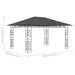 Pavilion cu plasă anti-țânțari, antracit, 4 x 3 x 2,73 m - WALTI WALTI
