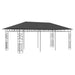 Pavilion cu plasă anti-țânțari, antracit, 6 x 3 x 2,73 m - WALTI WALTI