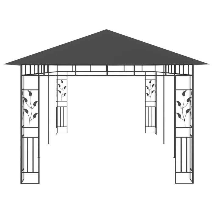 Pavilion cu plasă anti-țânțari, antracit, 6 x 3 x 2,73 m - WALTI WALTI