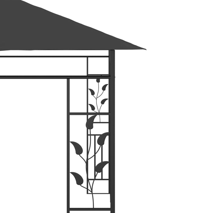 Pavilion cu plasă anti-țânțari, antracit, 6 x 3 x 2,73 m - WALTI WALTI