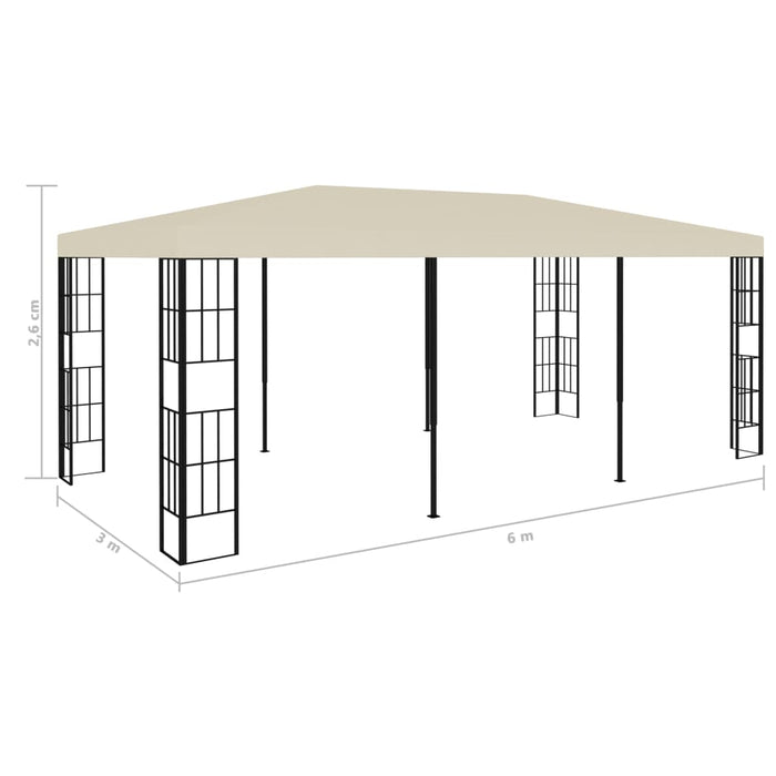 Pavilion, crem, 3 x 6 m - WALTI WALTI