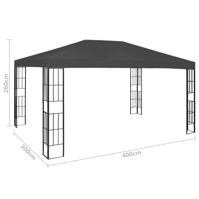 Pavilion, antracit, 3 x 4 m - WALTI WALTI