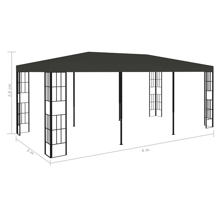 Pavilion, antracit, 3 x 6 m - WALTI WALTI
