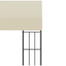 Pavilion de perete, crem, 3 x 3 m, material textil - WALTI WALTI