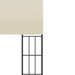 Pavilion de perete, crem, 3 x 6 m, material textil - WALTI WALTI