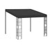 Pavilion de perete, antracit, 3 x 3 m, material textil - WALTI WALTI