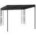 Pavilion de perete, antracit, 3 x 3 m, material textil - WALTI WALTI