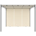 Pavilion de grădină cu perdea laterală, crem, 3x3x2,25 m - WALTI WALTI