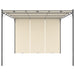 Pavilion de grădină cu perdea laterală, crem, 4 x 3 x 2,25 m - WALTI WALTI
