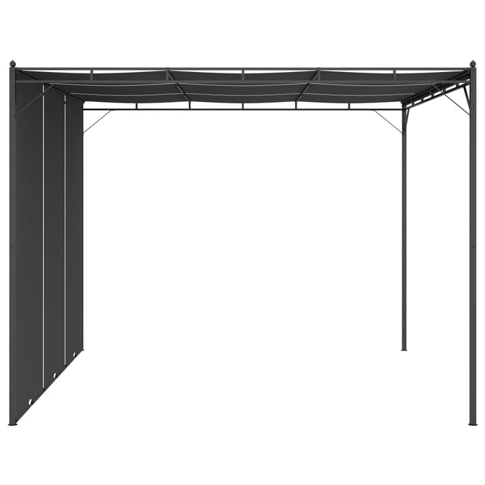Pavilion de grădină cu perdea laterală, antracit, 3x3x2,25 m - WALTI WALTI