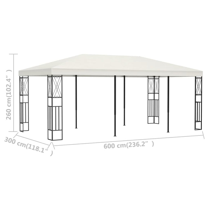 Pavilion, crem, 3 x 6 m, material textil - WALTI WALTI